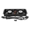 Ventola di raffreddamento Extralink 2 FANS ROOF COOLING UNIT 220V AC nero metallo