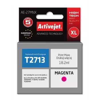 Inchiostro Activejet AE-27MNX (sostituto per Epson 27XL T2713; Supreme; 18 ml; magenta)