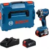 Avvitatore a impulsi a batteria Bosch GDR 18V-215 con 2 batterie da 4,0Ah