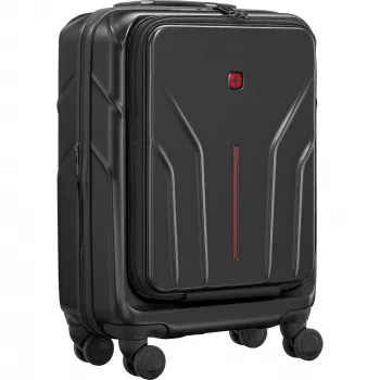 Trolley da cabina compatto con guscio rigido Wenger Amplix 653323 — nero, compatto