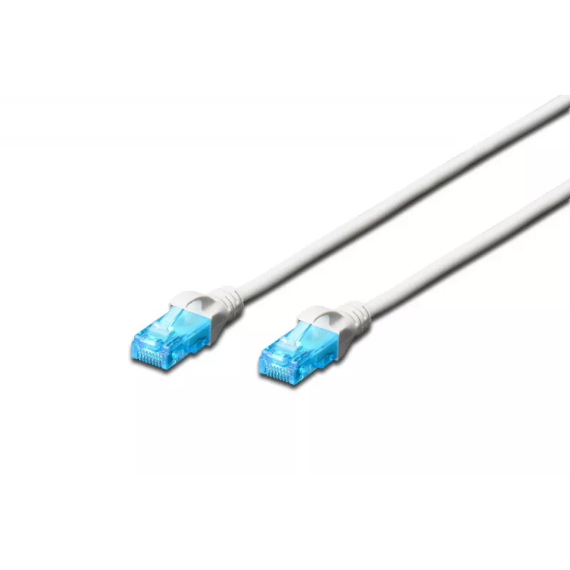 Cavo di rete Digitus 0,25 m RJ-45 Cat5e bianco