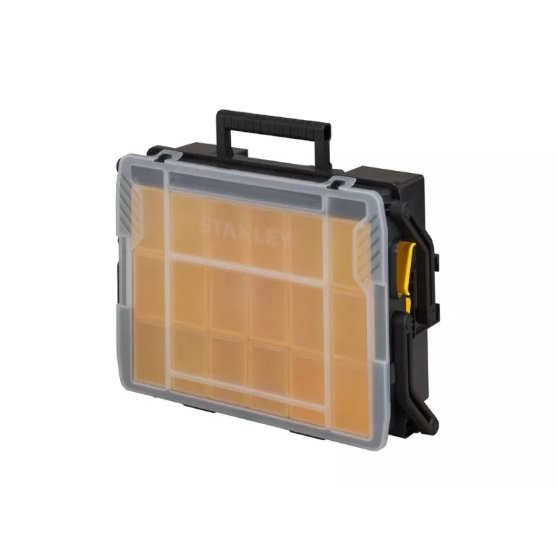 Organizer per minuteria Stanley Sortmaster Multilevel Organizer nero trasparente 400x420x315 mm