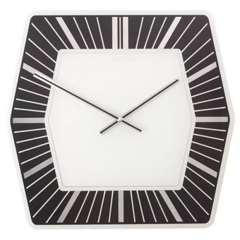 NeXtime orologio da parete 8128zw Hexagon, 43x43 cm, bianco