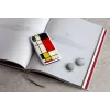 Custodia per smartphone iKins per iPhone XR Mondrian bianco – cover posteriore rigida protettiva