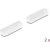 DeLOCK Tappo parapolvere per D-Sub 25 femmina 2 pz trasparente