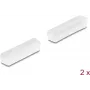 DeLOCK Tappo parapolvere per D-Sub 25 femmina 2 pz trasparente