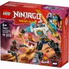 LEGO NINJAGO Set 71827 Mech armatura da combattimento di Zane, 92 pezzi, 2 minifigure, altezza 100 mm, età 6+