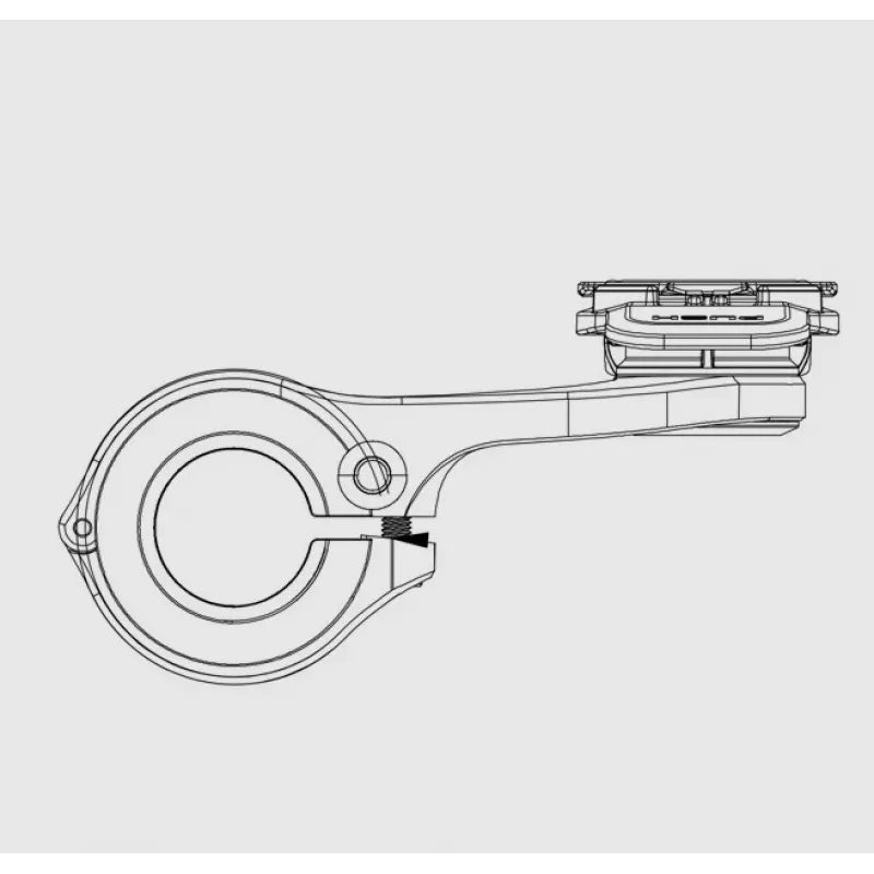 Supporto manubrio bici Quad Lock, nero