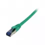 Cavo patch RJ45 - CAT6A 500 MHz - 0,25 m - verde - S-STP(S/FTP) - TPE/LSZH(Superflex) - AWG26 - Syner