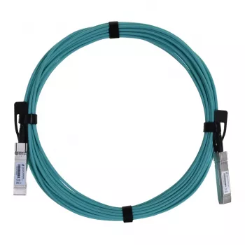 Cavo in fibra ottica/AOC UBIQUITI UACC-AOC-SFP10-5M SFP+ a SFP+, 10 Gbit/s, 5 m, 850 nm, guaina in PVC, acquamarina