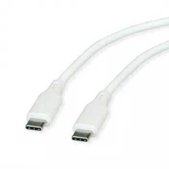 ROLINE cavo USB 2.0 C-C ST/ST silicone 60W 1 m bianco - cavo - digitale/dati (11.02.9126)