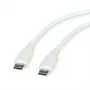 ROLINE cavo USB 2.0 C-C ST/ST silicone 60W 1 m bianco - cavo - digitale/dati (11.02.9126)