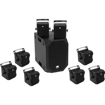 Set audio Omnitronic BOB-10A con 8x BOB-4 (modello 20000534)