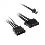 Adattatore Kolink da 3-Pin ventola a 2×4-Pin Molex, 245 mm, nero