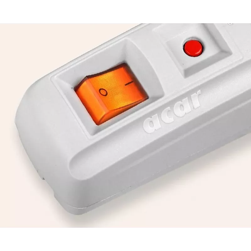 HSK DATA Acar F5 prolunga 5 m 5 prese interno/esterno grigio