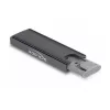 Case per SSD DeLOCK esterno USB Type-C combo per M.2 NVMe PCIe o SATA SSD senza attrezzi