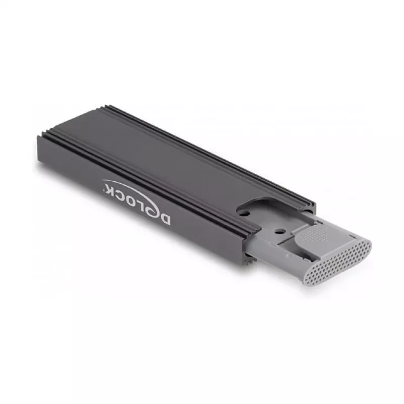 Case per SSD DeLOCK esterno USB Type-C combo per M.2 NVMe PCIe o SATA SSD senza attrezzi