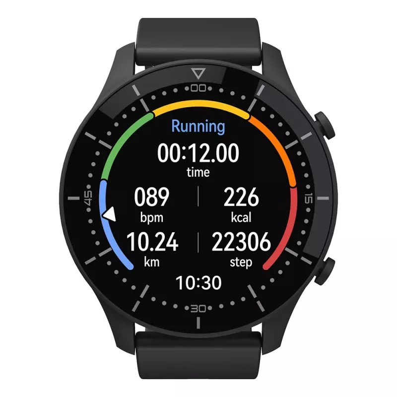 Smartwatch MEDIA-TECH MT870 — touchscreen IPS da 1,3 inch (3,3 cm), cassa da 51 mm, Bluetooth, nero