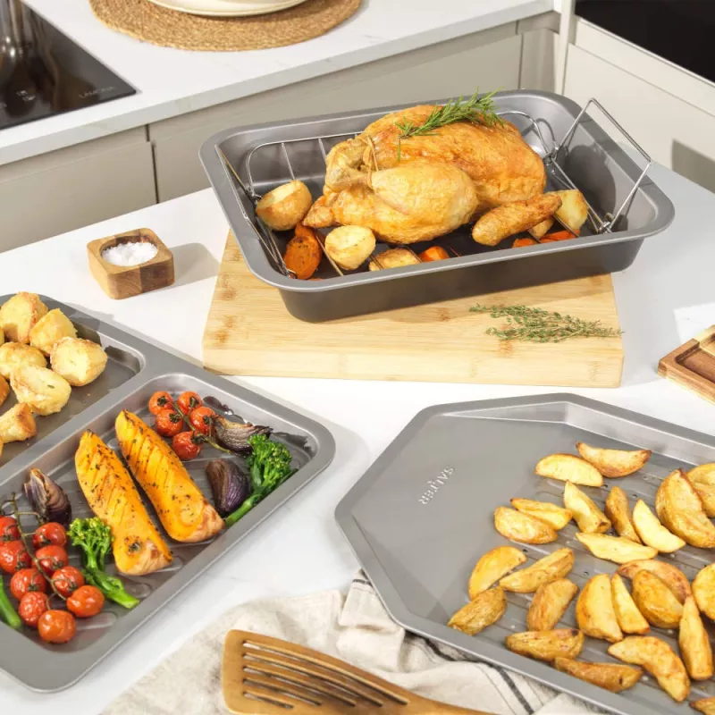Accessorio da cucina Salter Chip Tray BW13672 antiaderente, lavabile in lavastoviglie