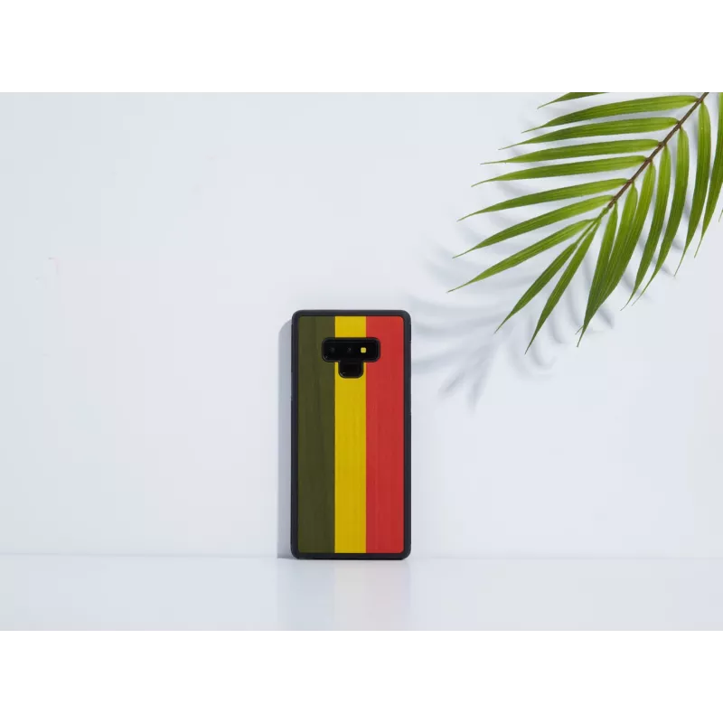 Custodia per smartphone man and wood per Samsung Galaxy Note 9 — Reggae nero custodia protettiva