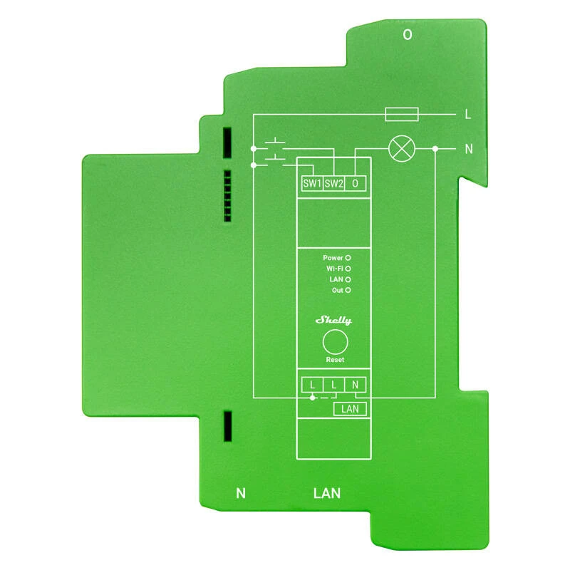 Shelly Pro Dimmer 1 interruttore smart per guida DIN, 1 canale