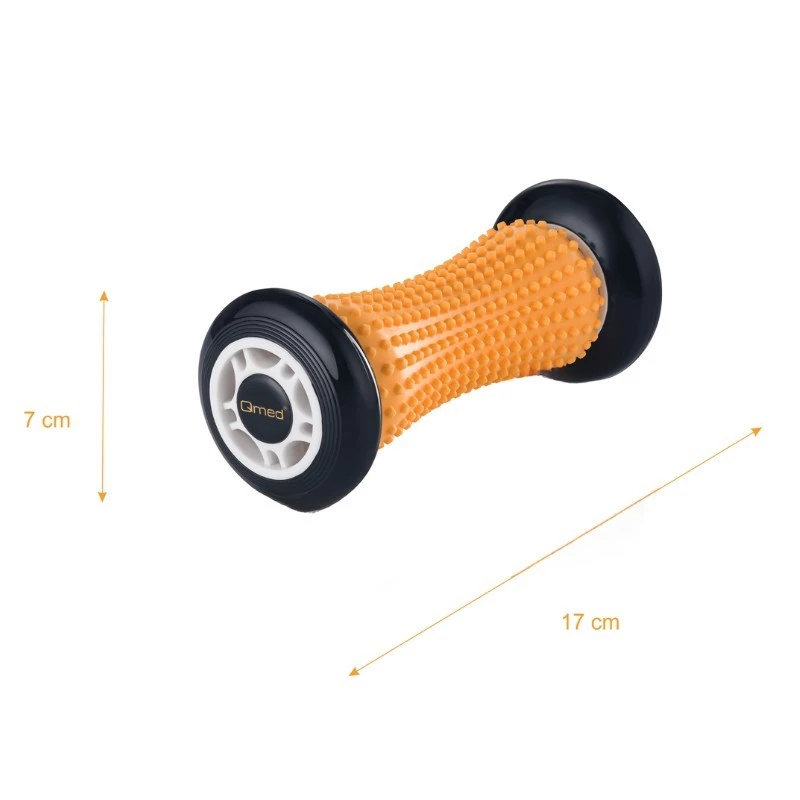 Rullo per riabilitazione MDH DRQM3P4LKXXXP, TPE, nero, diametro 7 cm, lunghezza 17 cm