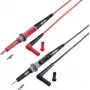 VOLTCRAFT MS-4PS-E cavo di prova di sicurezza [connettore di sicurezza 4mm - punta di prova] 1,00 m nero, rosso 1 pz. (VC-11025595)