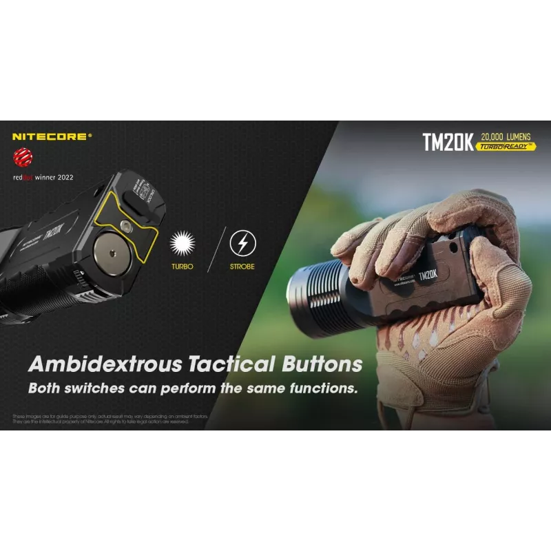 Torcia da tasca Tiny Monster SERIES/20000 lumen TM20K Nitecore