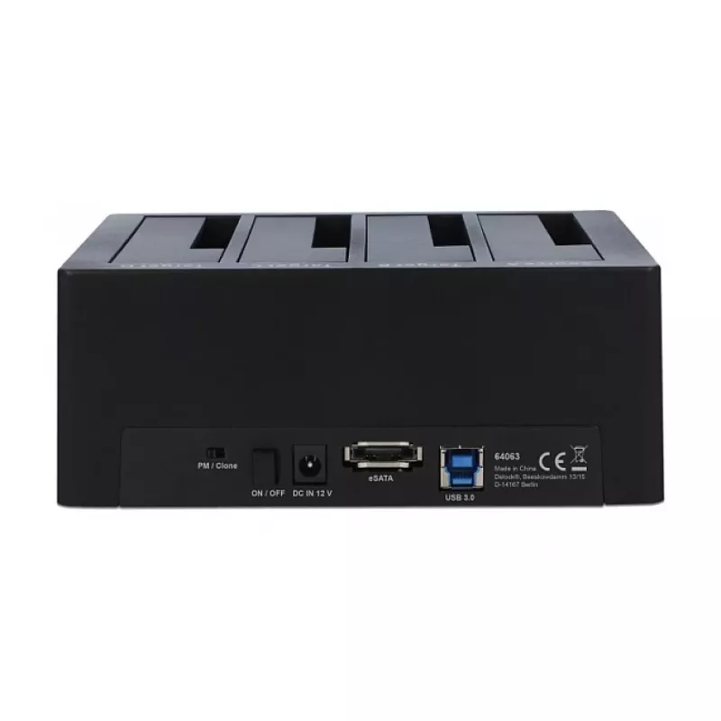 Docking station Delock USB 3.0 per 4 x SATA HDD / SSD con funzione di clonazione (64063)