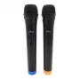 Microfono karaoke MEDIA-TECH MT395 Accent Pro — con filo, nero, interruttore on/off, portata max. 20 m, confezione da 2