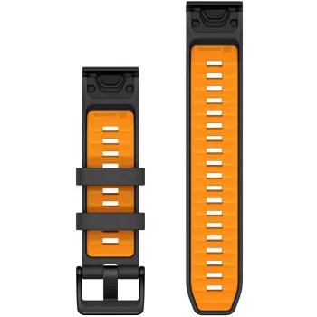 Cinturino Garmin QuickFit 010-13392-05 graphite arancione