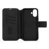 Custodia in pelle per iPhone 16, nero