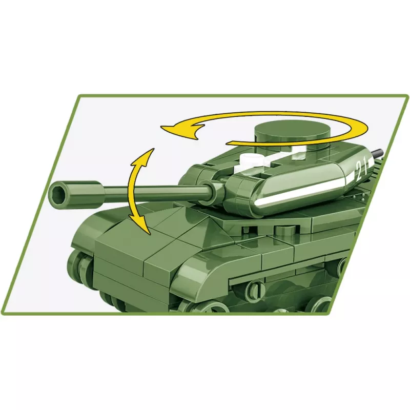 Set di costruzione Cobi modello IS-2, carro armato della Seconda Guerra Mondiale, 130 pezzi, età consigliata 6+
