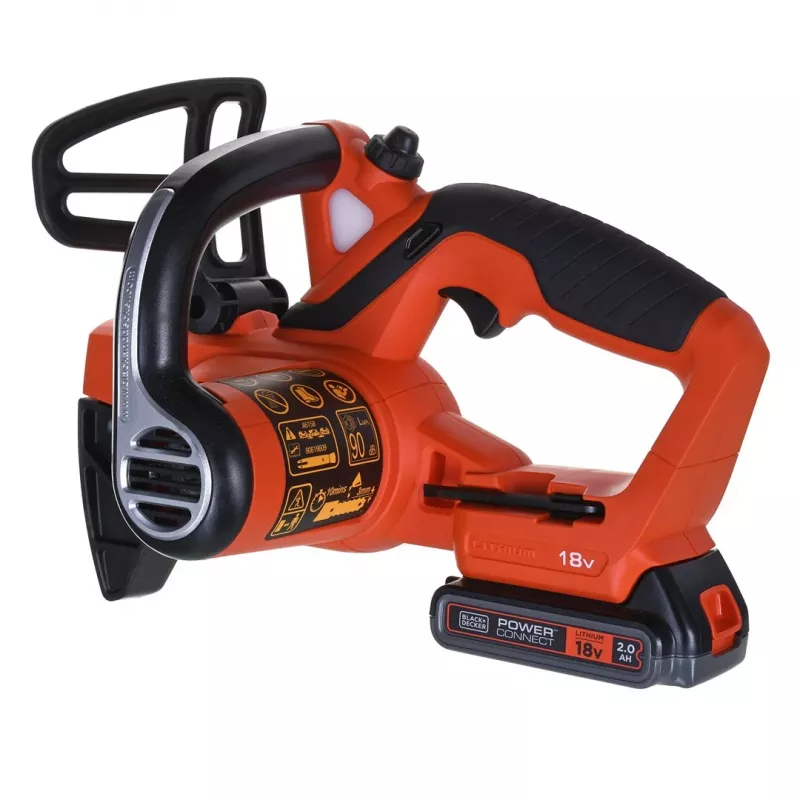 Black & Decker GKC1820L20 motosega a batteria, nera/arancione