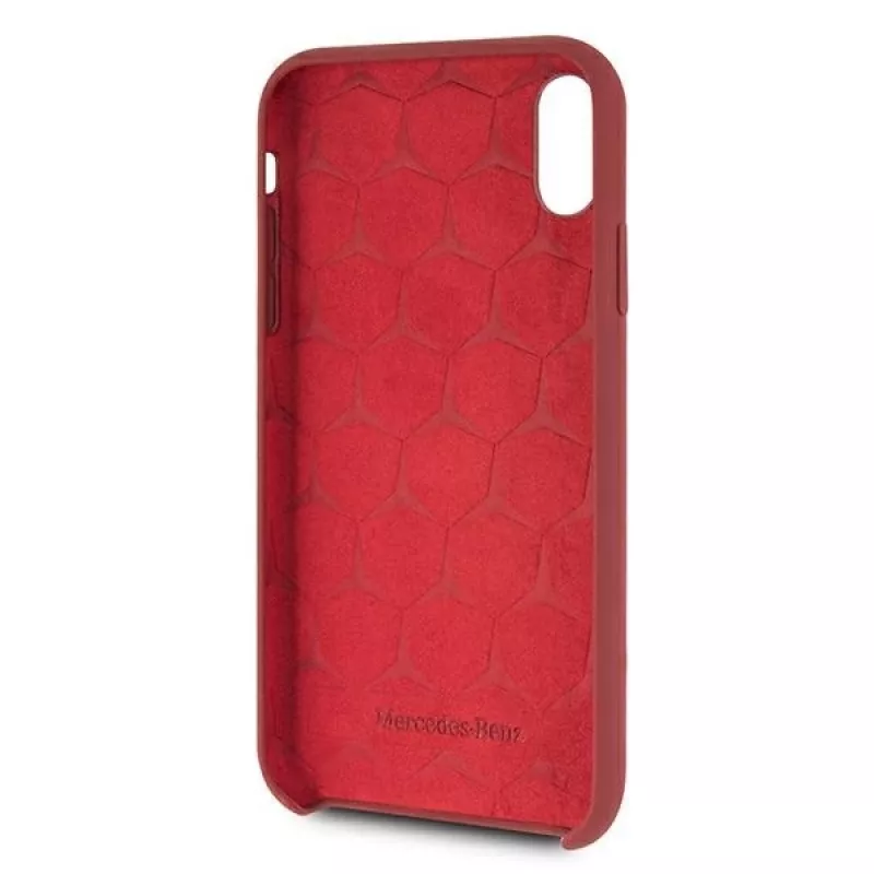 Mercedes-Benz custodia rigida in silicone per Apple iPhone XR rossa MEHCI61SILRE