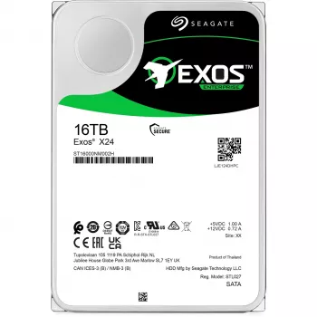 Seagate Exos X24 Disco fisso interno 16 TB 7200 RPM 512 MB 3,5 pollici Serial ATA III