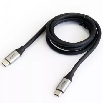 Cavo dati e di ricarica USB-C a USB-C Unitek C14082ABK 1 m, USB 3.2 Gen 2 (10 Gbit/s), 100 W PD, nero