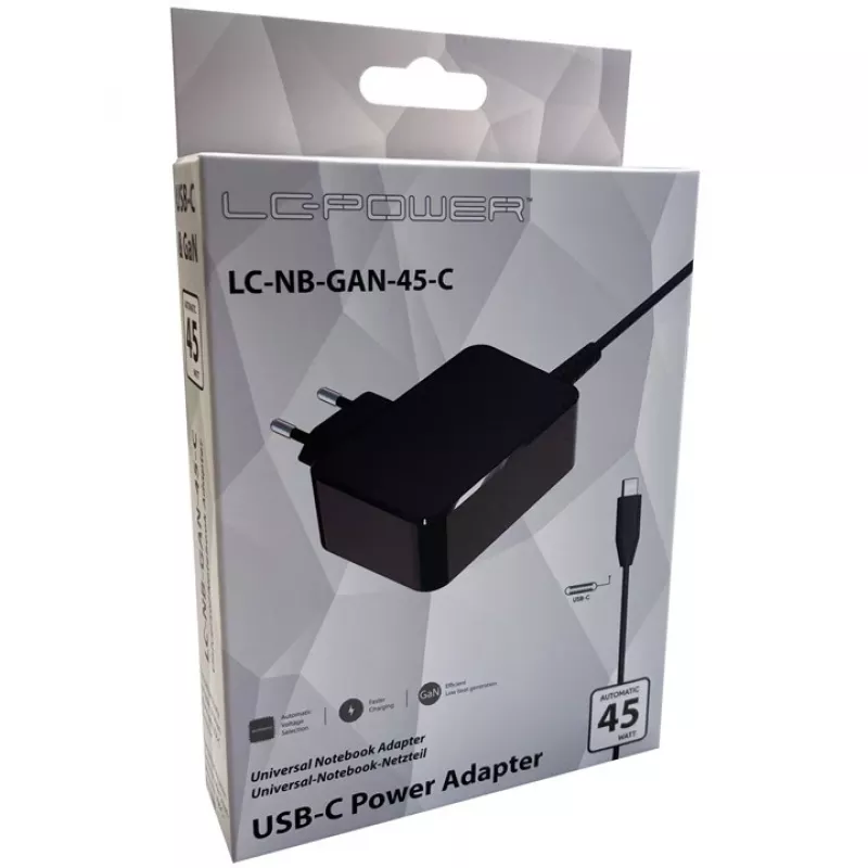 Caricabatterie da interno LC-Power LC-NB-GAN-45-C