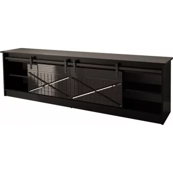 Mobile RTV GRANERO 200x56.7x35 nero/nero lucido