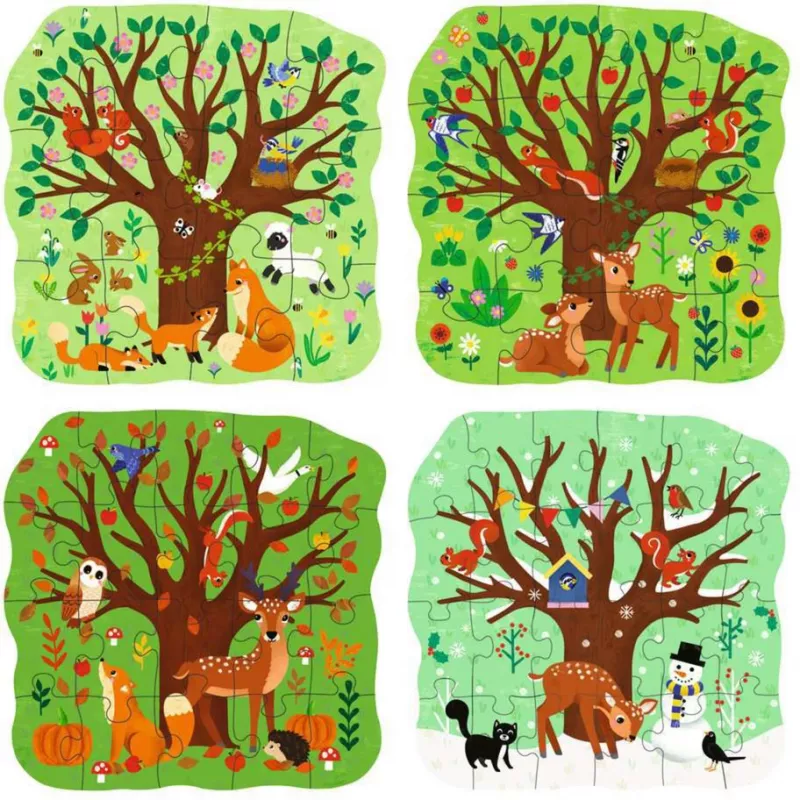 Puzzle UP - Quattro stagioni (12, 16, 20 e 24 pezzi)