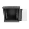 DeLOCK 43417 Armadio di rete da 10 pollici 6U con porta in vetro, nero
