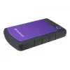 Transcend StoreJet 25H3P - disco fisso - 4TB - esterno (portatile) - 2.5 (6,4 cm) - USB3.0 - AES a 256 bit - viola (TS4TSJ25H3P)