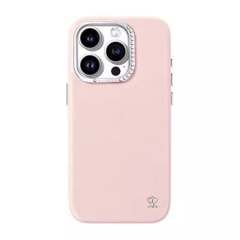 Custodia protettiva Joyroom PN-15F1 per iPhone 15 Pro Max, rosa, custodia protettiva sottile e aderente