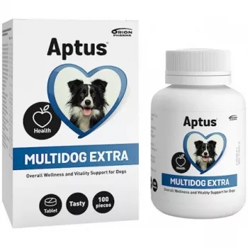 Integratore in compresse Aptus Multidog extra — vitamine e minerali per cani adulti, 100 compresse, 200 g