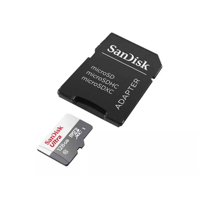 Memoria flash SanDisk 128GB MicroSDXC UHS-I Class 10 SDSQUNR-128G-GN6TA