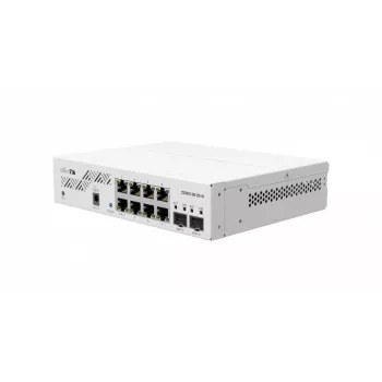 Switch di rete MikroTik CSS610-8G-2S+IN — 8x Gigabit RJ-45, 2x SFP+ 10G, PoE, ingresso 12–57V