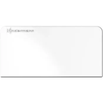 Kindermann 7456000400 Placca per interruttore e presa bianca (7456000400)