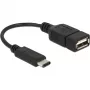 Cavo USB DeLOCK 65579 USB 2.0 0,15 m USB C USB A nero