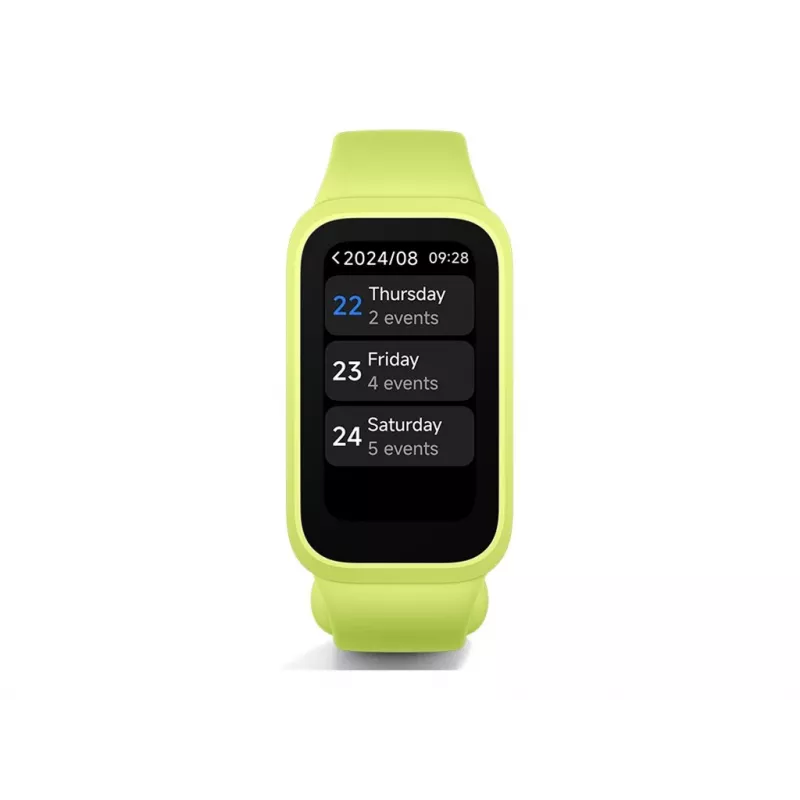 Bracciale fitness tracker Xiaomi 9 Active verde — misuratore frequenza cardiaca, activity tracker, modello 70783