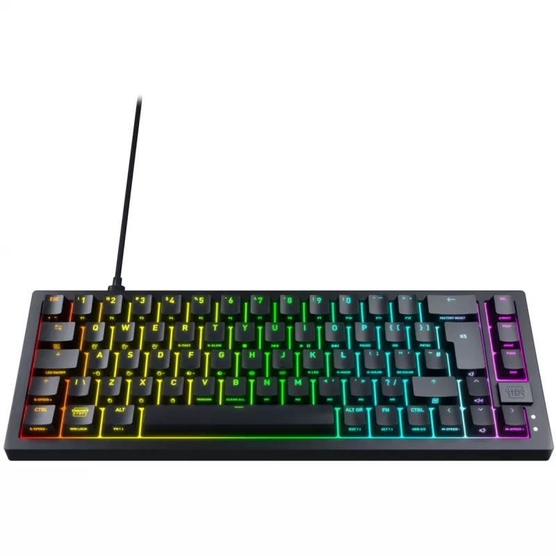 Tastiera compatta CHERRY K5V2 gaming USB QWERTY inglese nero 67 tasti RGB LED